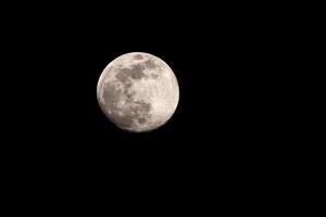 the moon with black background photo