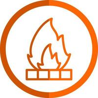 Bonfire Vector Icon Design