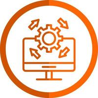 Upgrade Desktop Vector Icon Design