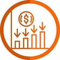 Average Dollar Sale Vector Icon Design
