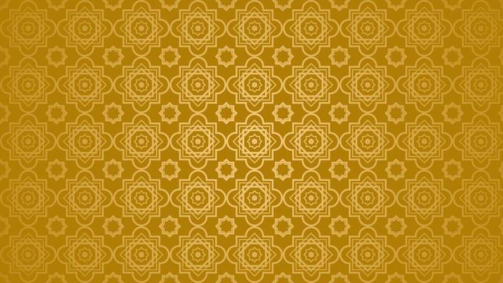 Seamless Islamic Gold Pattern Background