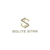 Abstract initial letter S or SS logo in gold color isolated in white background applied for real estate corporation logo also suitable for the brands or companies have initial name SS or S. vector