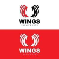 Wings Logo, Phoenix Logo, Bird Wing Vector, Template Illustration, Wing Brand Design vector