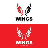 Wings Logo, Phoenix Logo, Bird Wing Vector, Template Illustration, Wing Brand Design vector