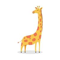 Giraffe cute cartoon vector