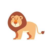 Lion cute cartoon vector