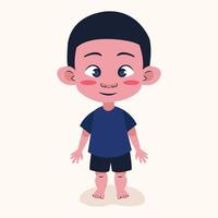 little boy character illustration 3 vector