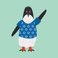 Adelia penguin animal illustration vector