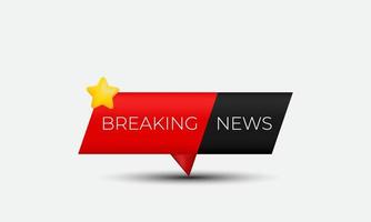 illustration realistic vector icon vector red breaking news live 3d creative isolated on background