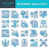 Business Analytics icons vector