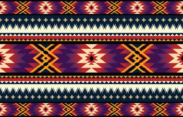 Ethnic geometric oriental and western pattern. American, Aztec,motif,tribal, textile pattern. design for fabric,curtain, background, carpet, wallpaper, clothing,wrapping,tile.textile Motif vector