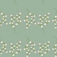 Seamless pattern of Abstract images of a blossoming branch of flowers. Repeat texture. Hello spring vector