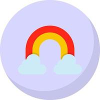 diseño de icono de vector de arco iris