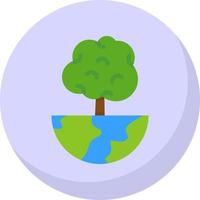 World Trees Vector Icon Design