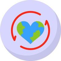 Earth Recycle Vector Icon Design