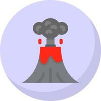 Volcano Vector Icon Design