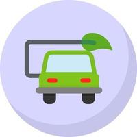 Eco Car Vector Icon Design