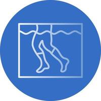 Aqua Jogging Vector Icon Design