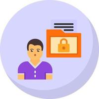 Sensitive Personal Data Vector Icon Design