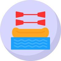 Rafting Vector Icon Design