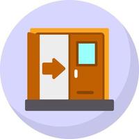 Exit Vector Icon Design