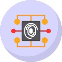Biometric Data Vector Icon Design