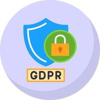 gdpr demanda vector icono diseño