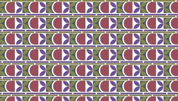 Background century geometric abstract vector seamless pattern with simple shapes and retro color palette. Simple composition for web design, branding, invitations, posters, textile and wallpaper.