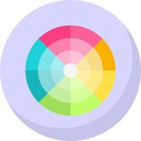 Color Wheel Vector Icon Design