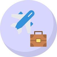 Business Trip Vector Icon Design