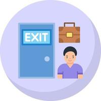 Exit Interview Vector Icon Design