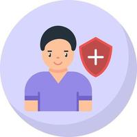 diseño de icono de vector de seguridad de salud