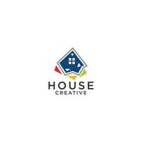 House, logo, color, exterior, icon, renovation, modern, home, decoration vector, art, abstract vector