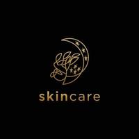 Skin care logo design template vector