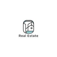 Real Estate logo design inspiration Vector Design Template