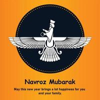 Happy Parsi New Year Navroz Mubarak Celebration Vector Illustrations