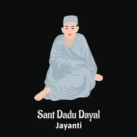 Sant Dadu Dayal Jayanti Vector Illustration