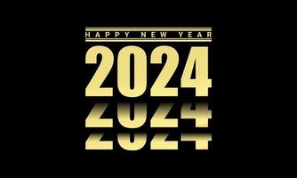 2024 happy new year design template. vector
