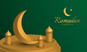 Ramadan Kareem Background Design. vector