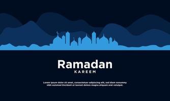 diseño de fondo de ramadán kareem. vector