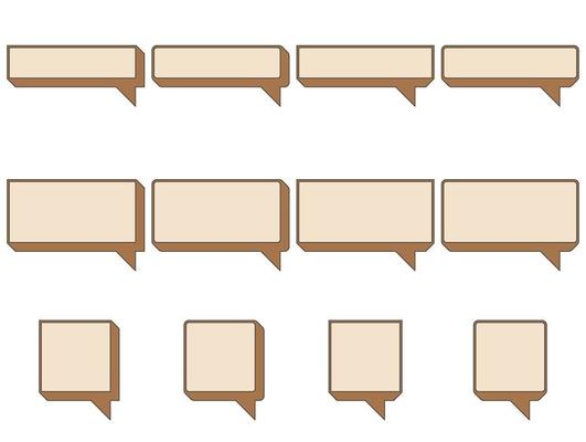 Speech box set, Frame for message.