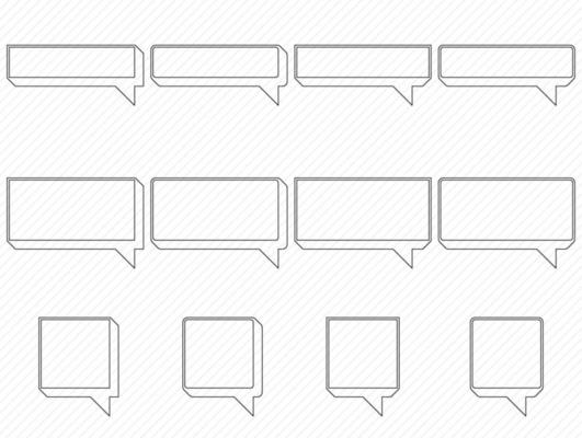 Speech box set, Frame for message.