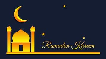 ramadan kareem animations, ornate lanterns and twinkling stars video