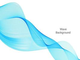 Abstract stylish decorative blue curve pattern wave background vector