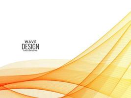 Modern red and yellow decorative wave stylish dynamic background vector