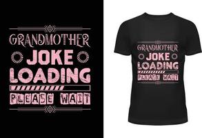 Grandmother joke loading please wait vector