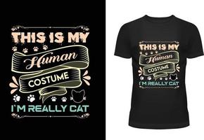 This Is My Human Costume I m Really Cat vector