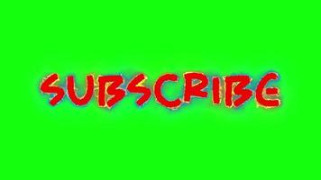 Youtube sottoscrivi verde schermo video gratuito Scarica