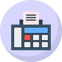 Fax Vector Icon Design