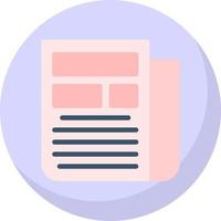 Newspaper Vector Icon Design